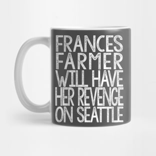 Frances Farmer Typographic Design Mug